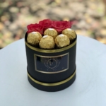 Caja de 3 rosas + 5 Ferrerox2
