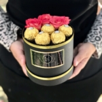 Caja de 3 rosas + 5 Ferrerox3