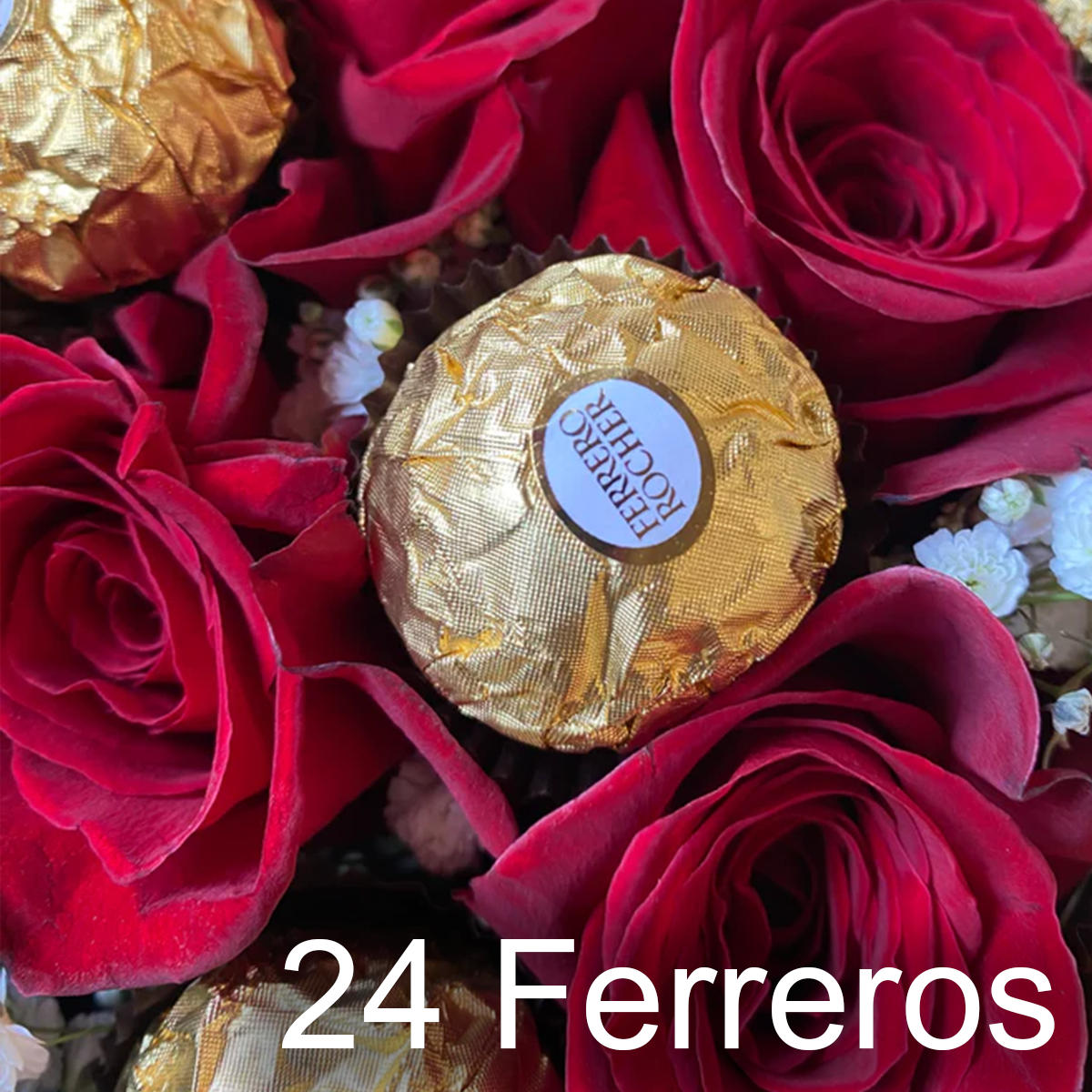 24 Ferrero Rocher en Arreglo