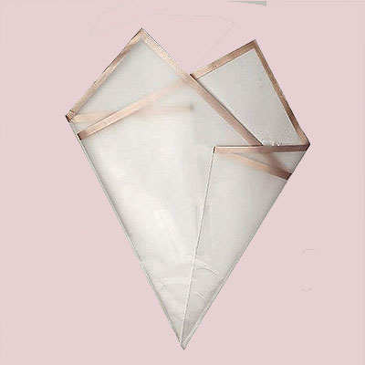 Papel Transp Borde Dorado